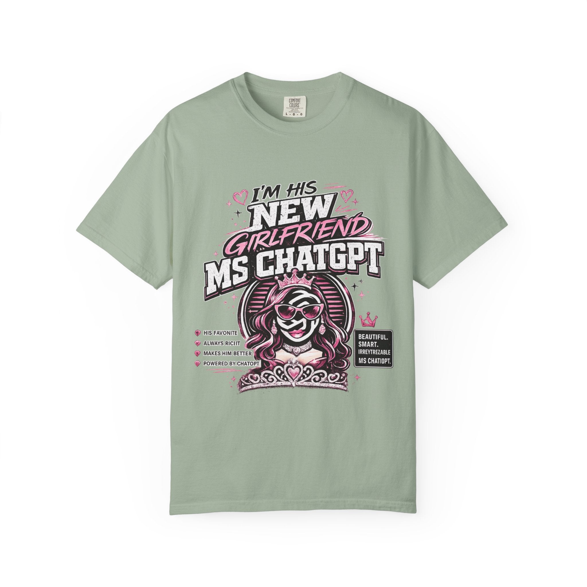 T-Shirt — "I'm His New Girlfriend: Ms ChatGPT" Retro Cute AI Graphic Tee
