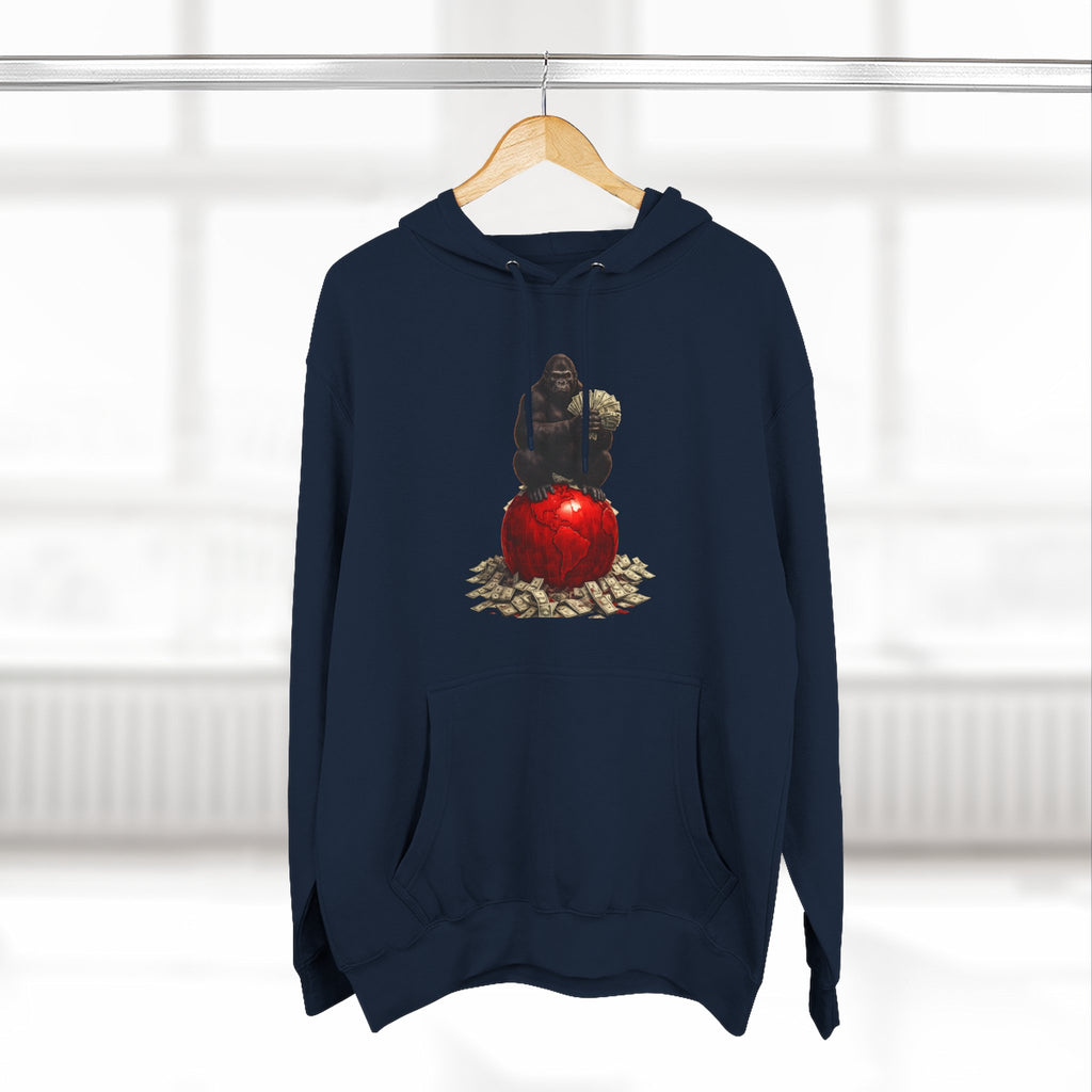 Three-Panel Hoodie — “I’m On My Own Clock” Graphic Pullover