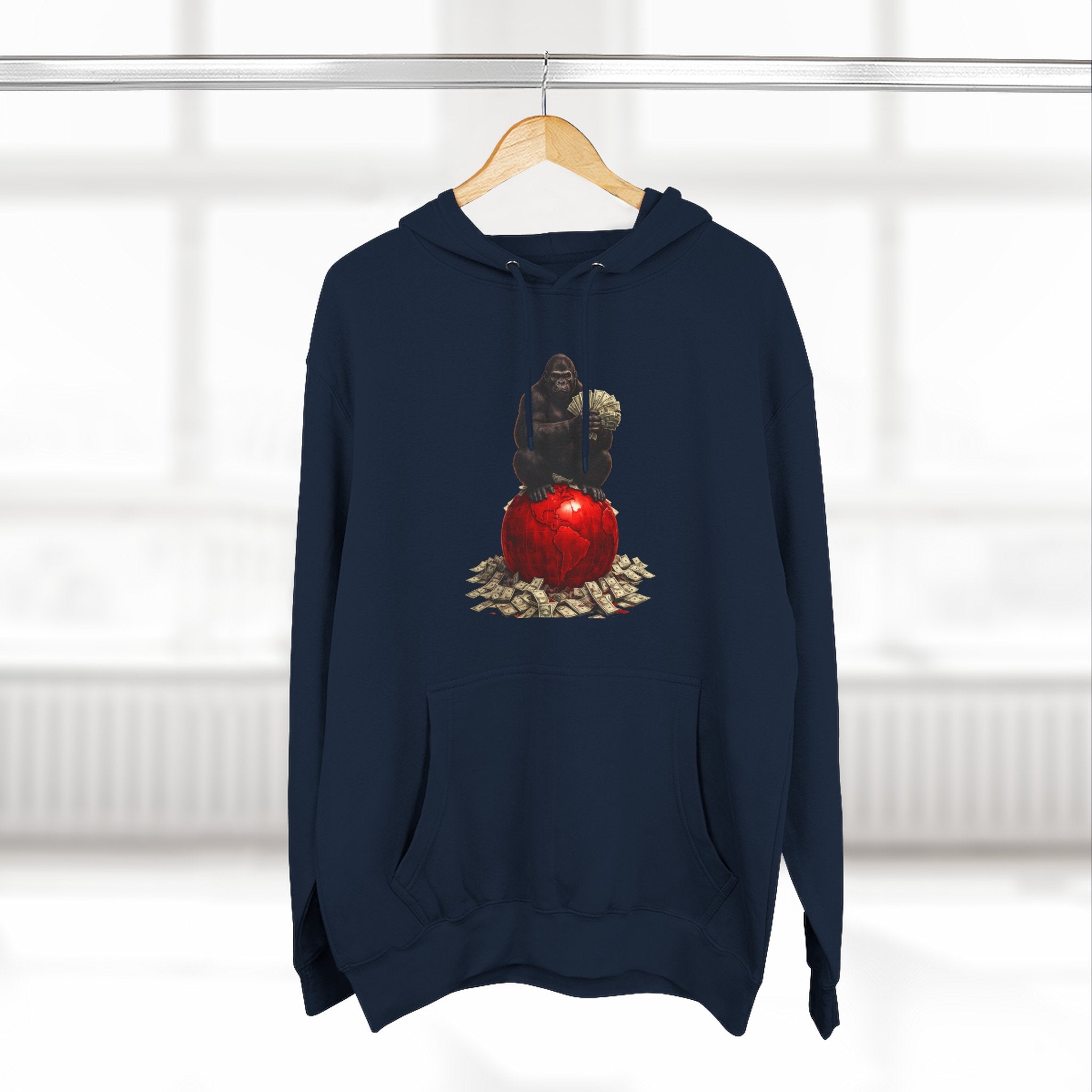 Three-Panel Hoodie — “I’m On My Own Clock” Graphic Pullover