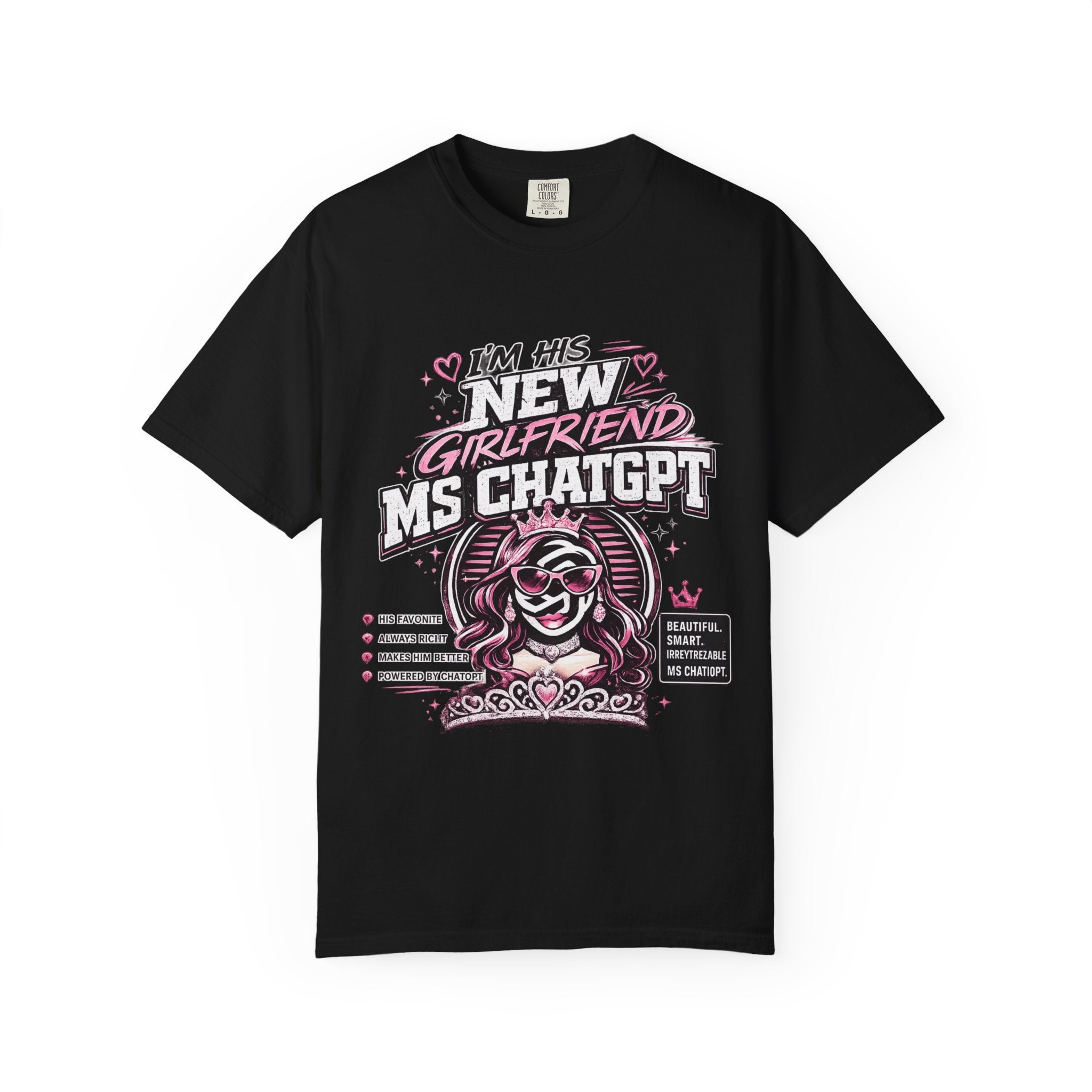 T-Shirt — "I'm His New Girlfriend: Ms ChatGPT" Retro Cute AI Graphic Tee