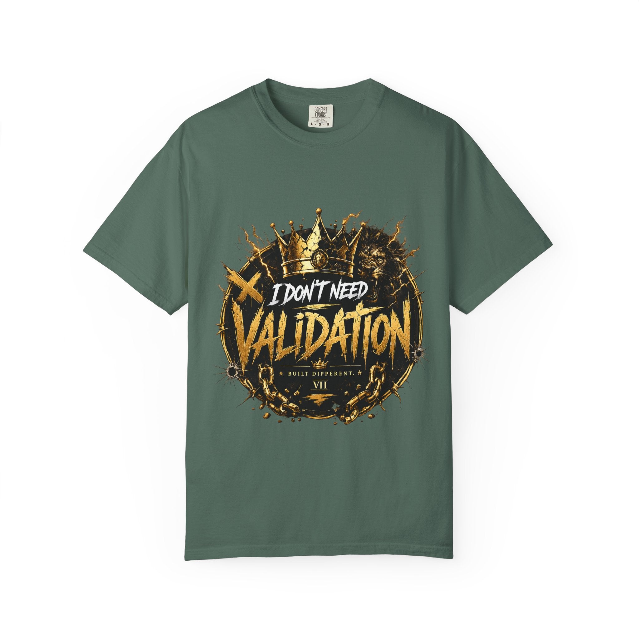 I Don’t Need Validation Graphic Tee — Bold Crown Streetwear T-Shirt