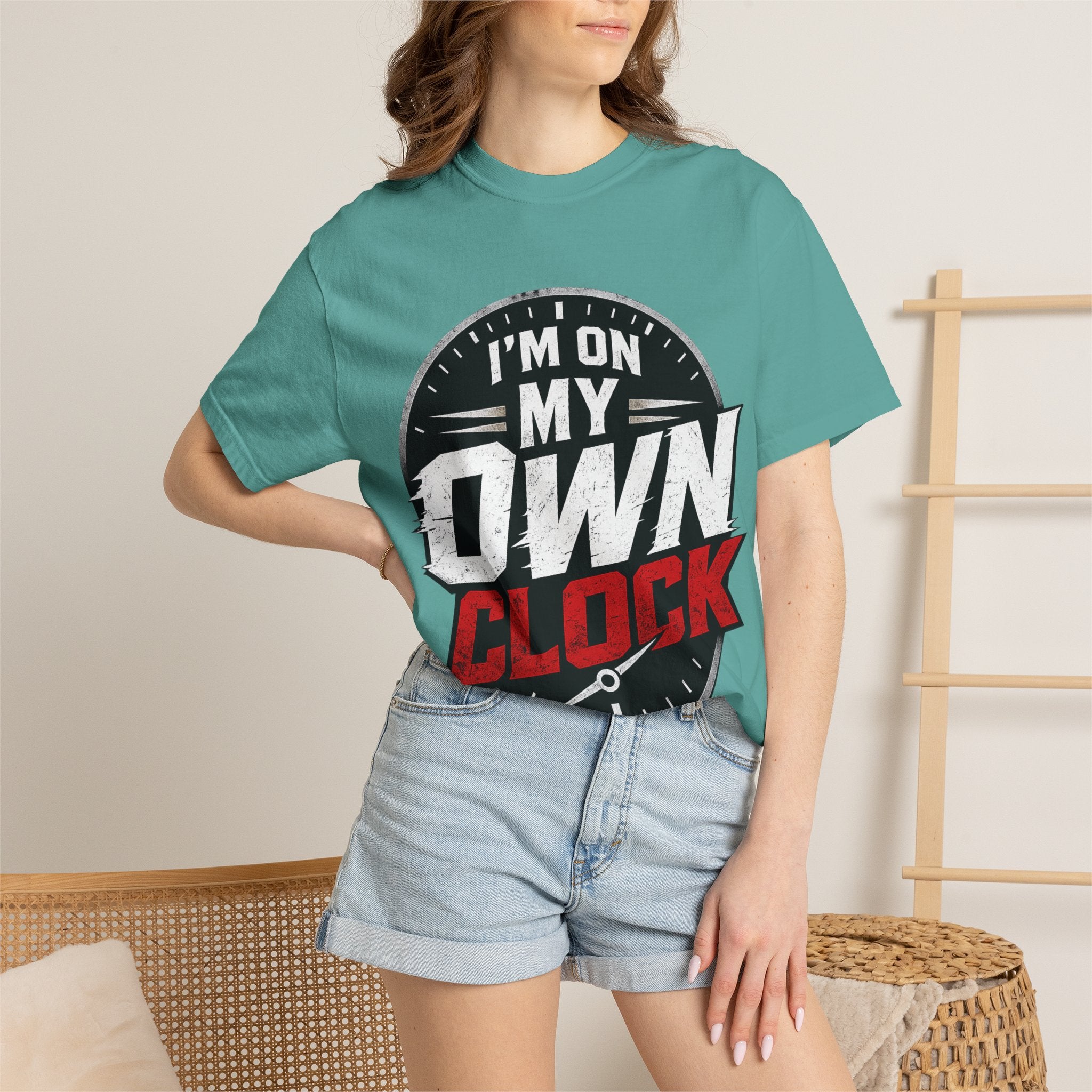 I’m On My Own Clock T-Shirt — Motivational Independent Pride Graphic Tee