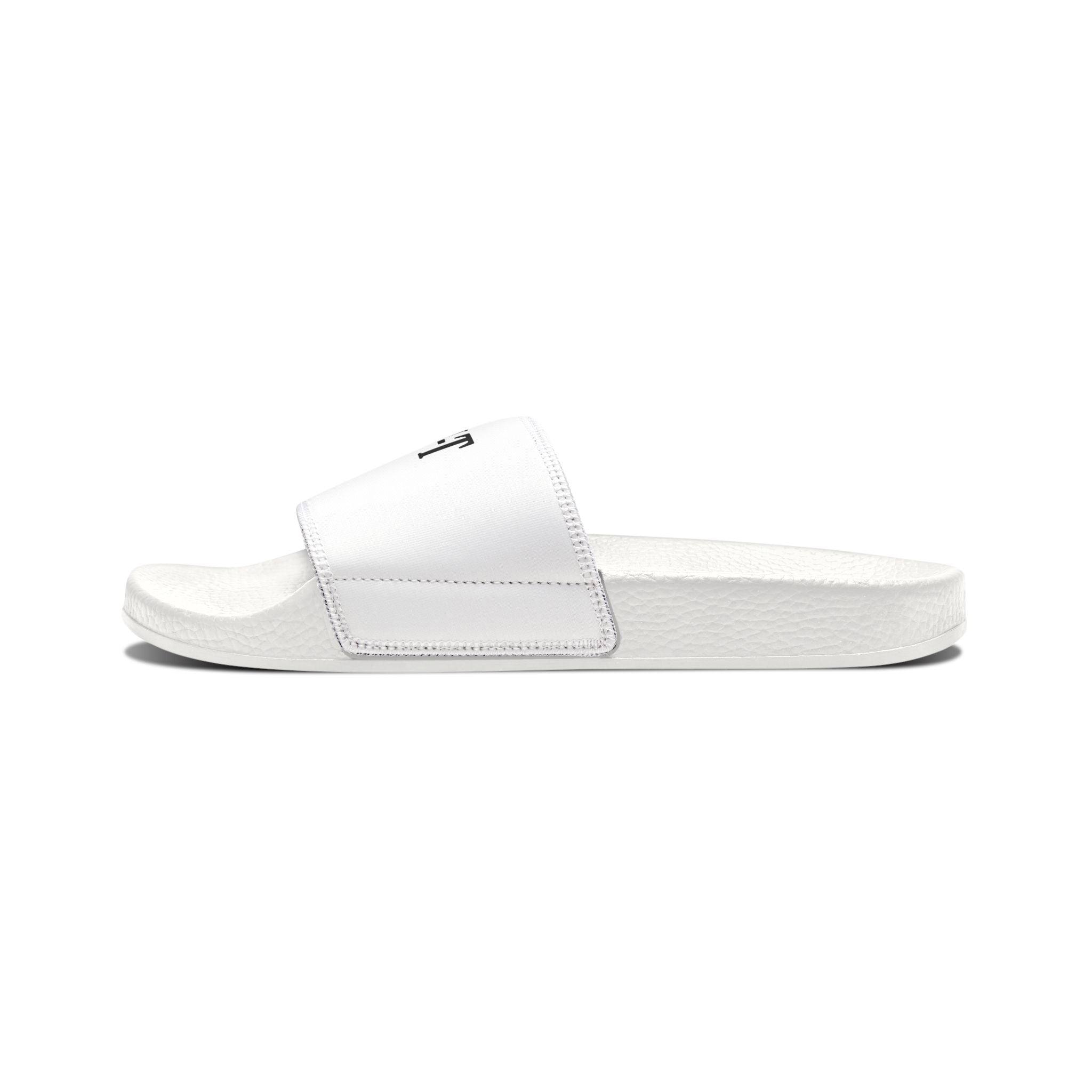 Youth Slides – 'Be-U-t' Rose Graphic Removable-Strap Sandals