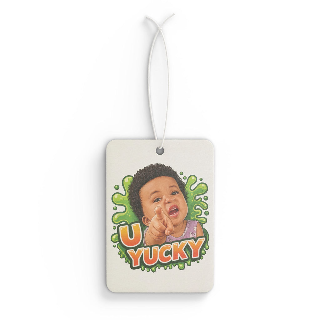 Car Air Freshener — 'U Yucky' Funny Baby Face Scented Hanging Air Freshener