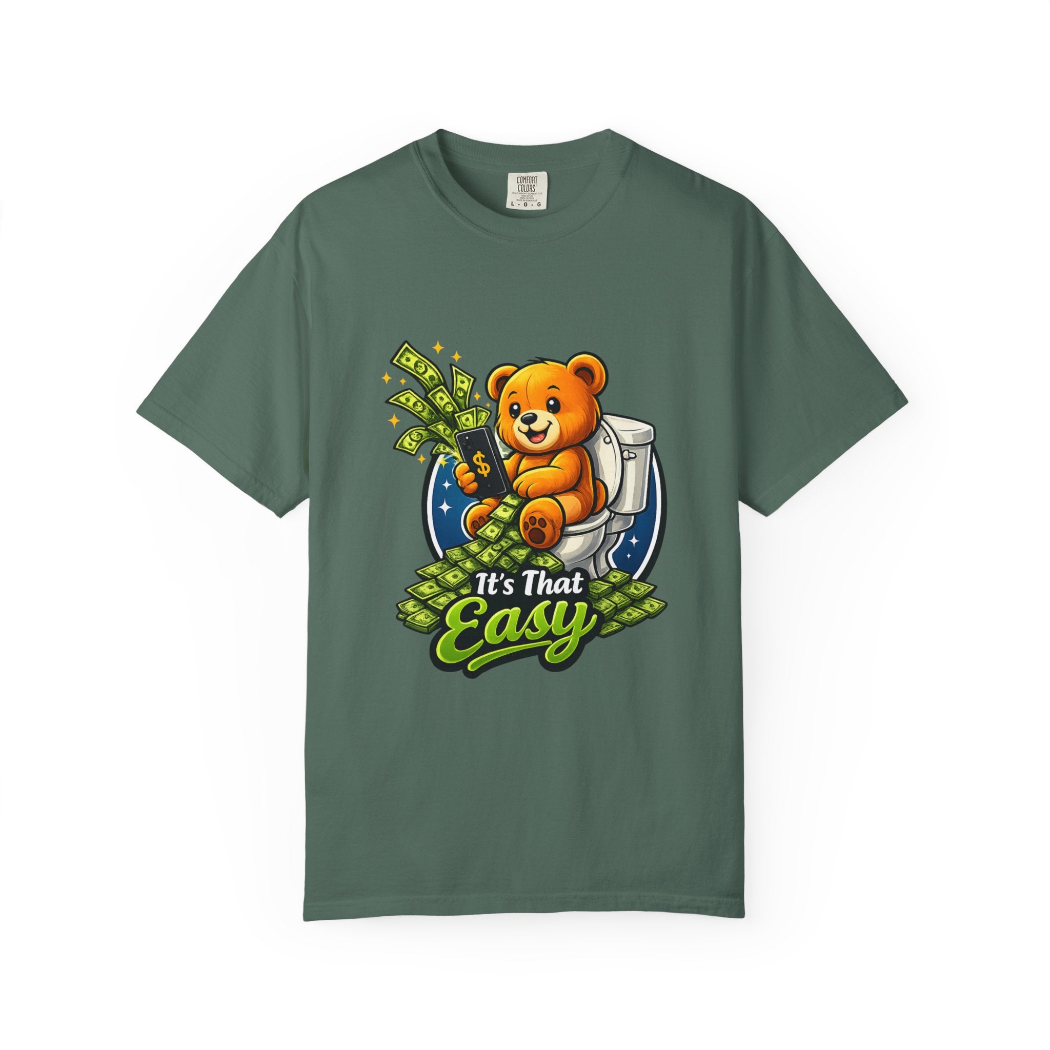 Bathroom Billionaire T-Shirt — Cute Bear on Toilet Graphic Tee