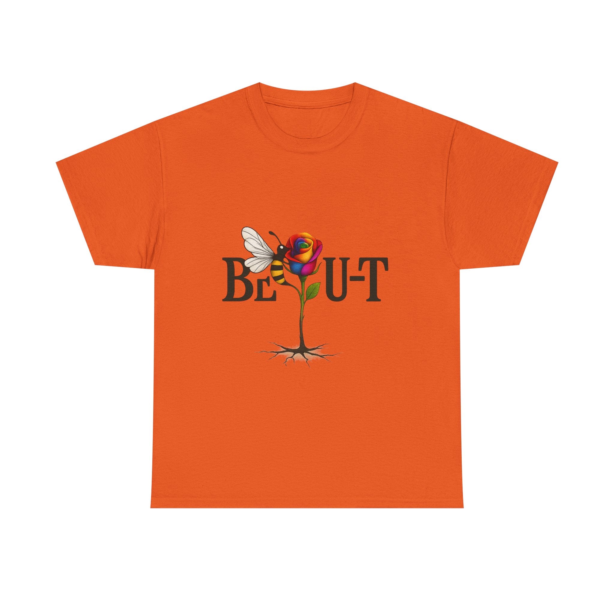 T-Shirt — "Be-Out" Rose & Bee Graphic Tee