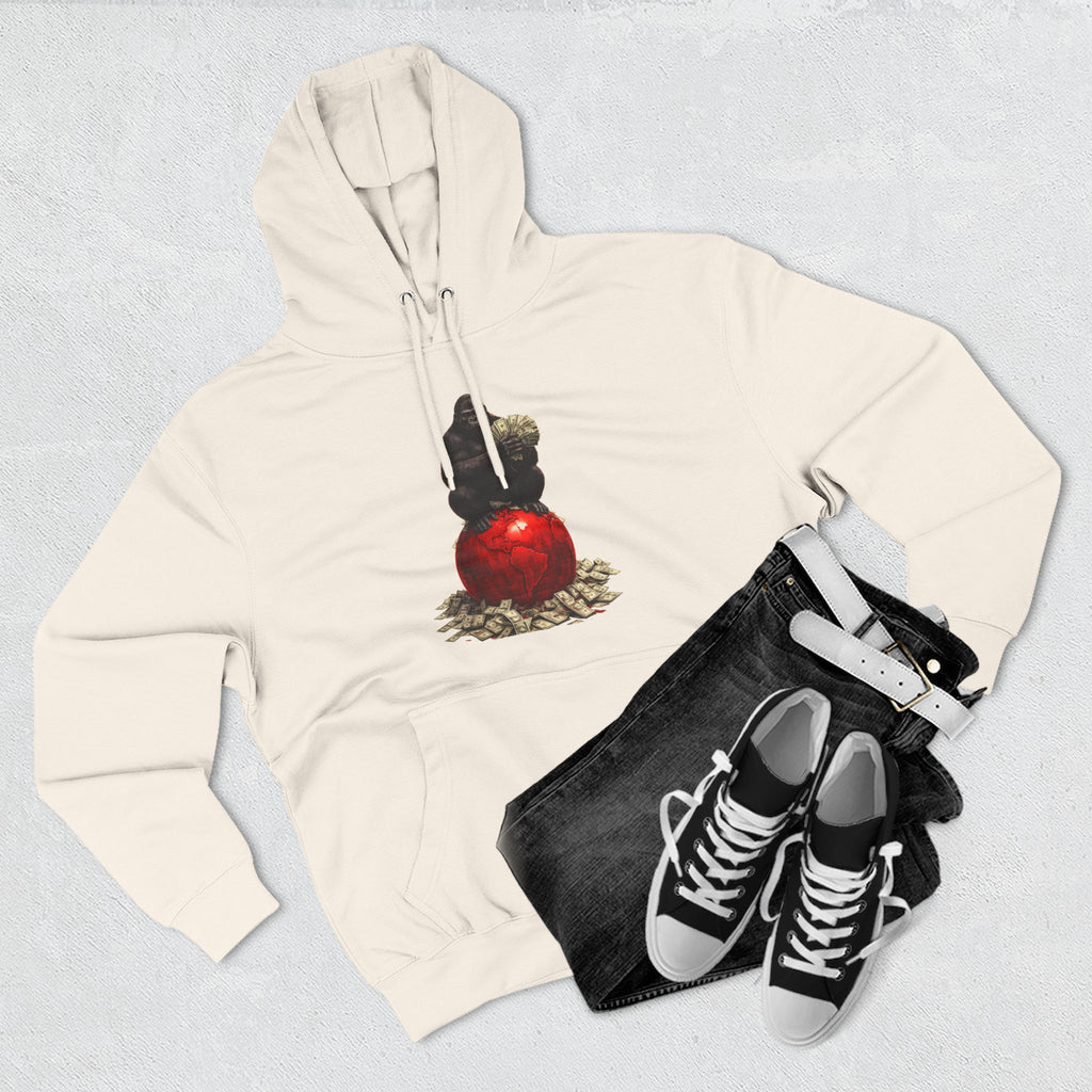 Three-Panel Hoodie — “I’m On My Own Clock” Graphic Pullover