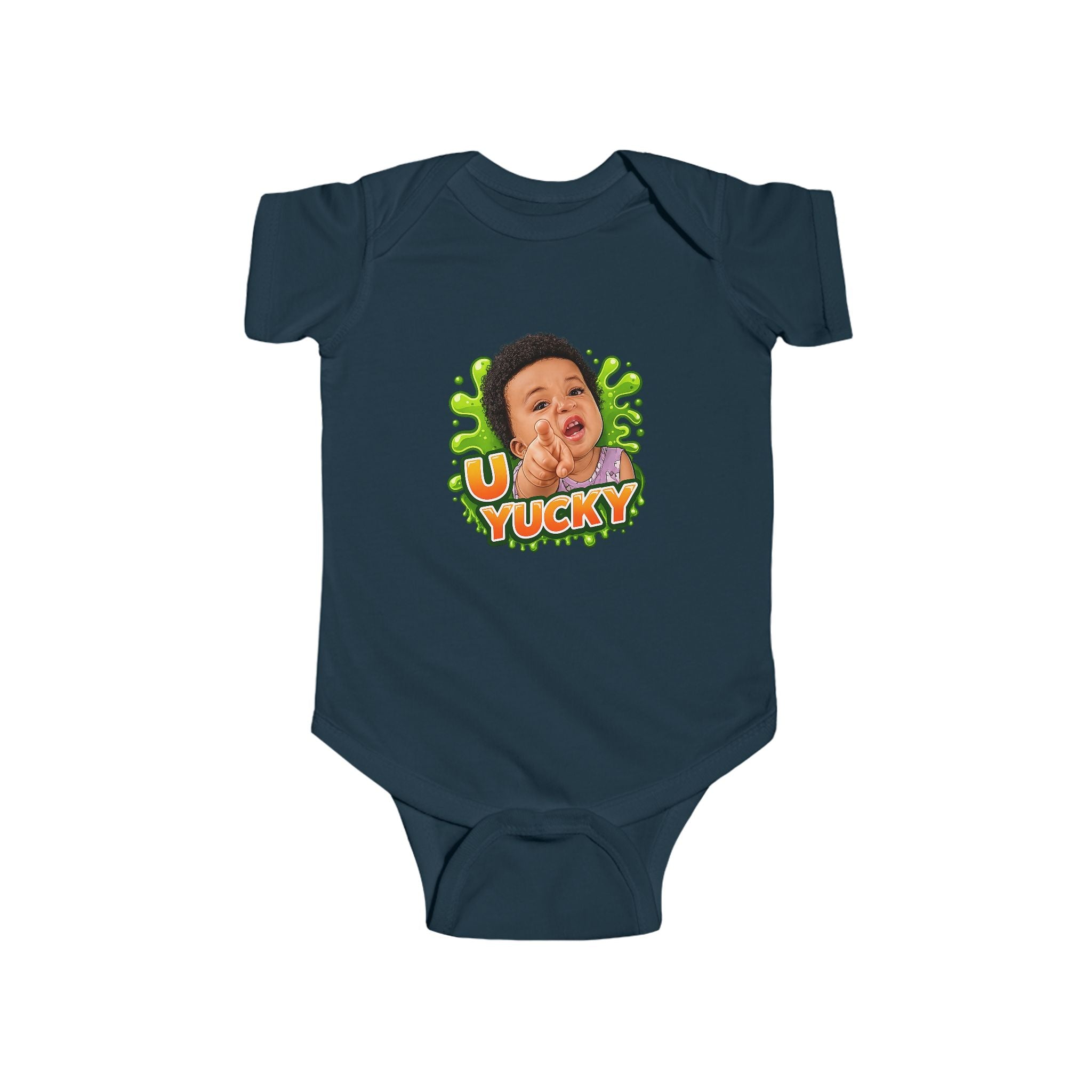 Baby Bodysuit "U Yucky" Funny Slime Graphic Infant Onesie