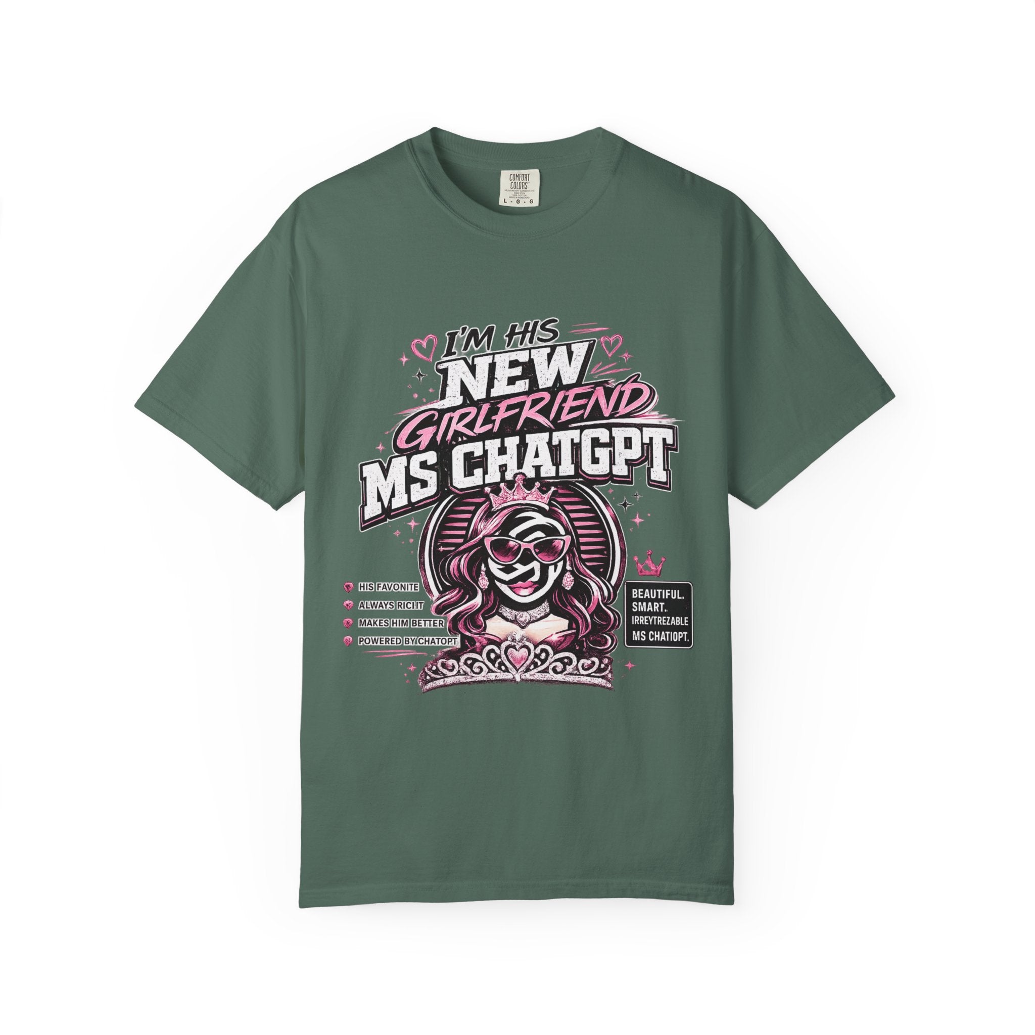 T-Shirt — "I'm His New Girlfriend: Ms ChatGPT" Retro Cute AI Graphic Tee